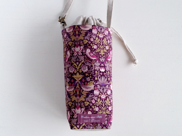 ペットボトルカバー リバティアーカイブギンガム/パープル